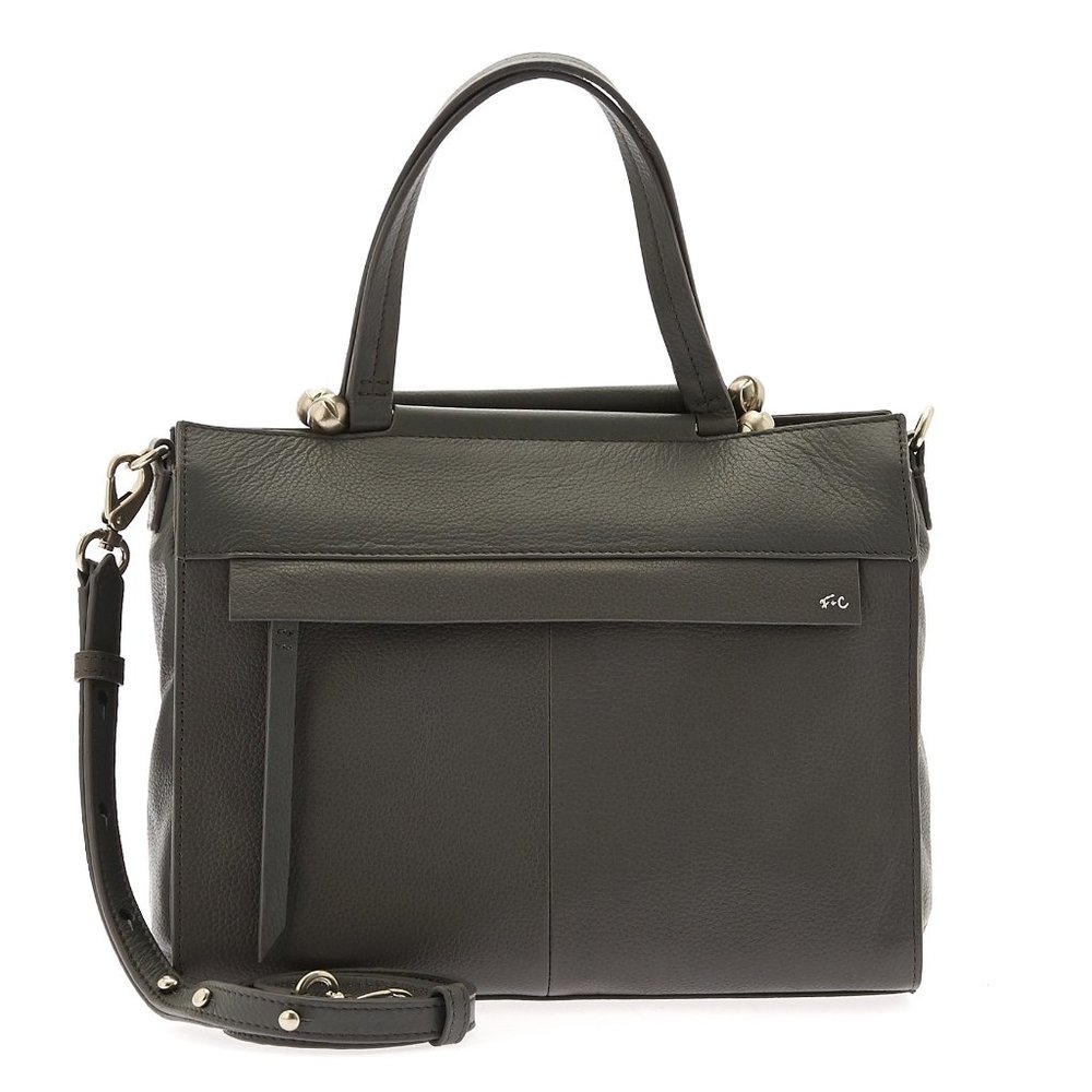 Foley + Corinna leather Top Handle Bag, Black